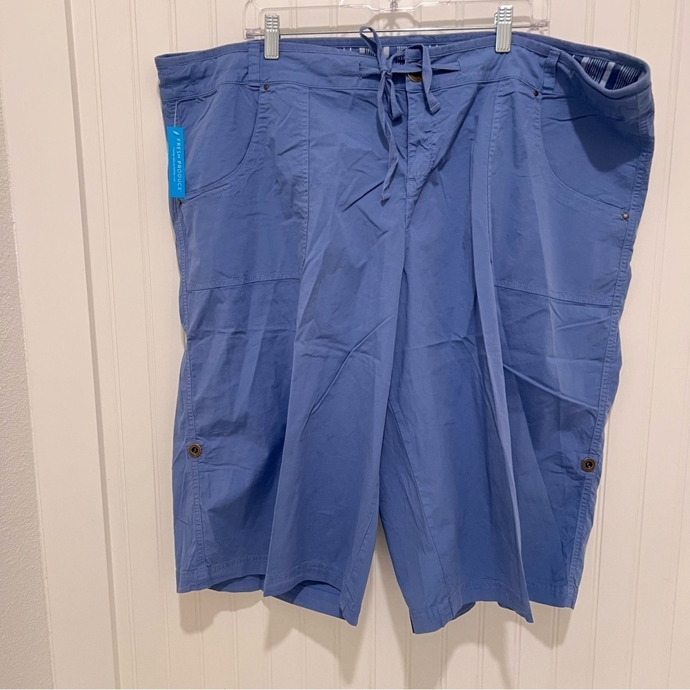 Fresh Produce 3X NWT AdjustableBlue Casual Shorts